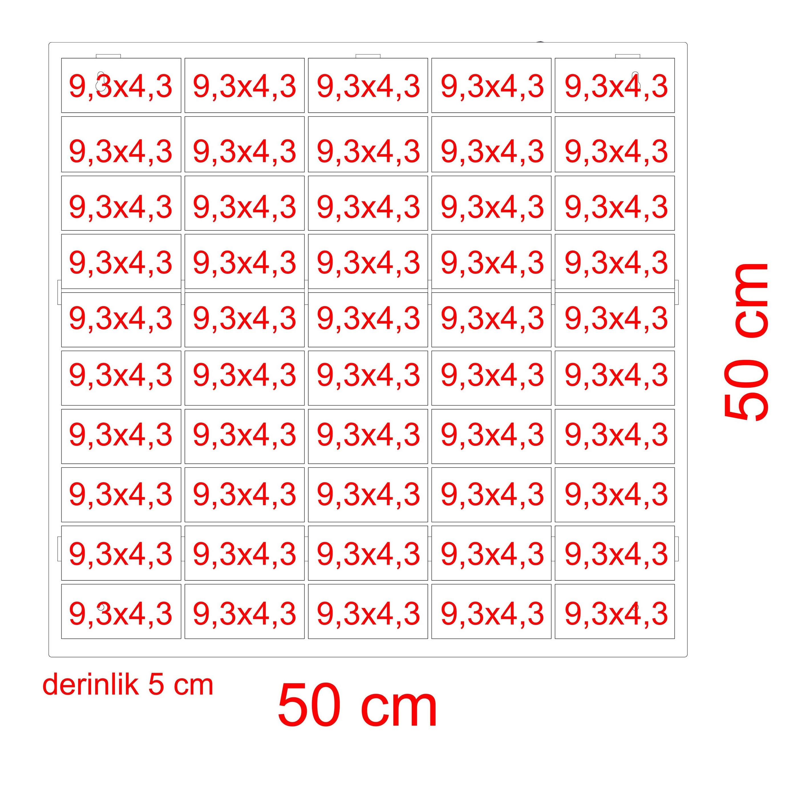 Eğimli Akçaağaç Hobi Araba Rafı (50 Araçlık )